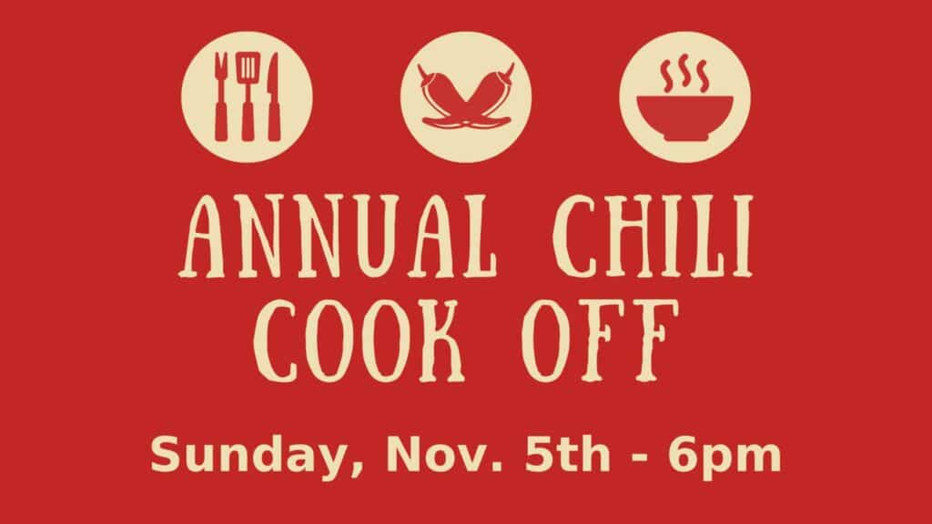 Chili Cook Off - Newsletter
