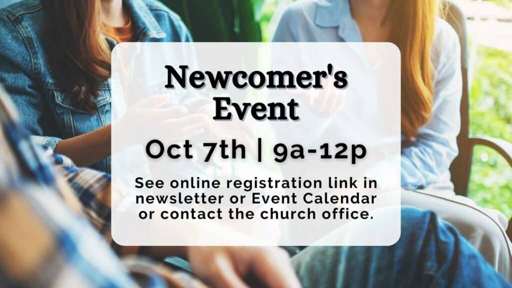 Oct 2023 Newcomer's Event SLIDE