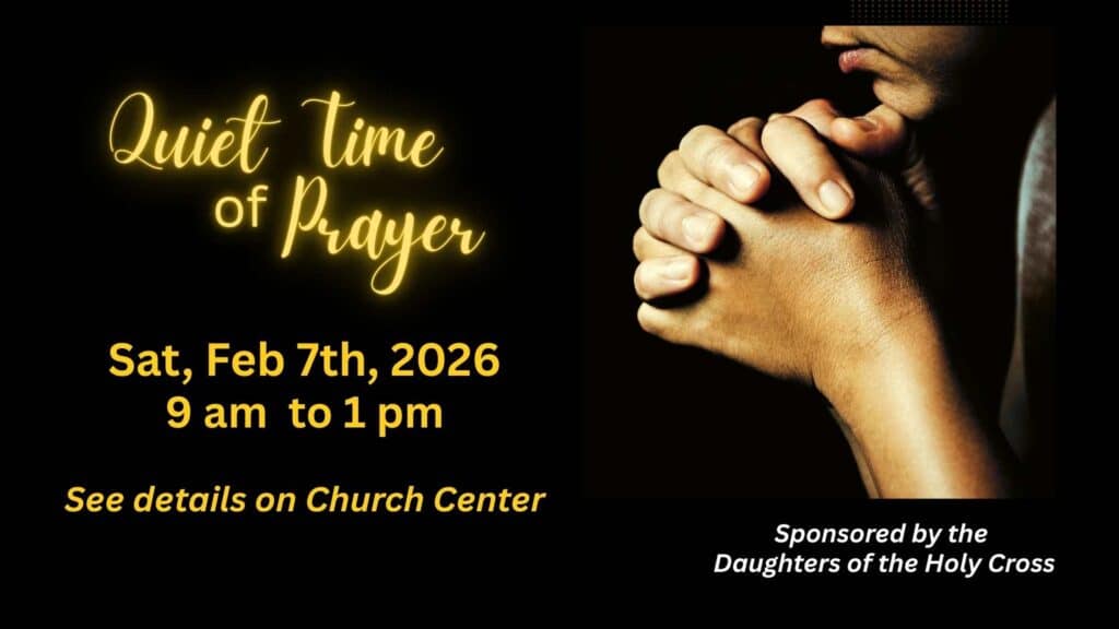 Quiet Time of Prayer SLIDE